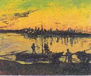 Vincent Van Gogh Dockers in Arles Spain oil painting artist